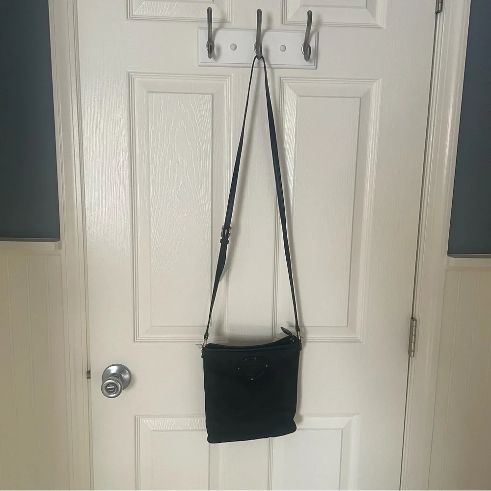 Tory Burch Black Nylon Crossbody Bag Purse Handbag